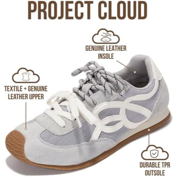 Womens Light Blue Memory Foam Shoes Lightweight Nonslip Walking Confort Sneakers - Picture 2 of 5